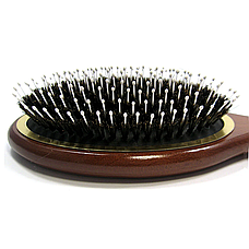 Дерев'яна масажна щітка гребінець для волосся Salon Professional 7699CLG, фото 2