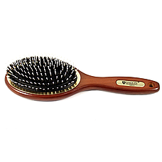 Дерев'яна масажна щітка гребінець для волосся Salon Professional 7699CLG, фото 3
