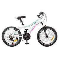 Велосипед 20 д. G20AIRY A20.3 (1шт)алюм.рама 12",SHIMANO 21SP,алюм.VB,белый