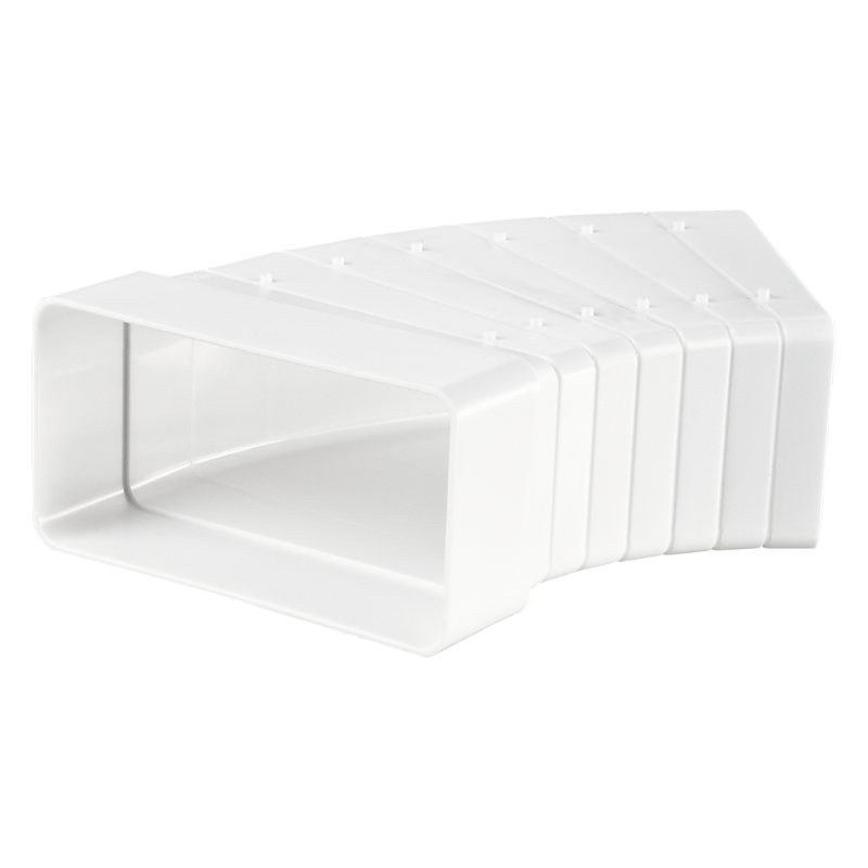 Універсальний кутовий з'єднувач для плоских каналів 60х204 мм Вентс 82810 Пластивент