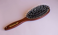Дерев'яна масажна щітка гребінець для волосся 7695CLG Salon Professional, фото 3