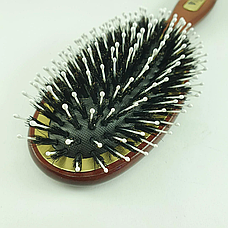 Дерев'яна масажна щітка гребінець для волосся 7695CLG Salon Professional, фото 2
