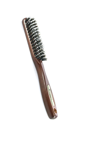 Дерев'яна масажна щітка гребінець для волосся 4762 Salon Professional антистатична, фото 2