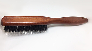 Дерев'яна масажна щітка гребінець для волосся 4762 Salon Professional антистатична, фото 3