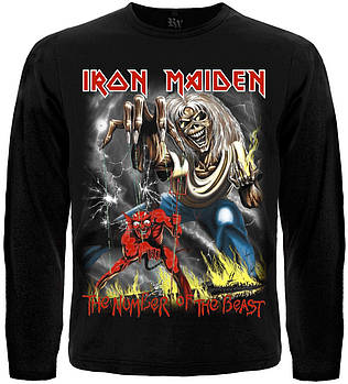 Футболка з довгим рукавом Iron Maiden "The Number of the Beast", Розмір M