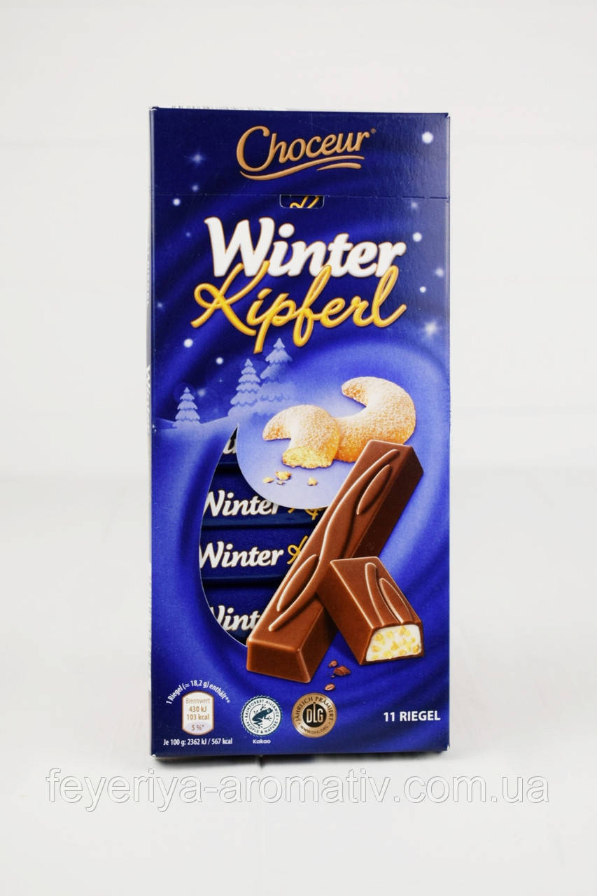 Молочний шоколад із печивом Choceur Winter Kipferl 200г (Німеччина)