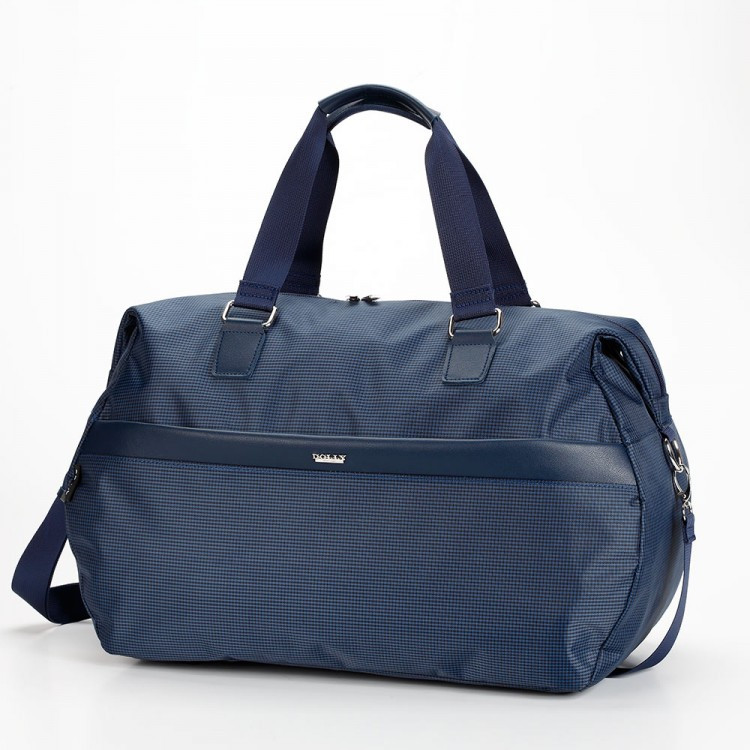 Сумка дорожня спортивна багажна з плечовим ременем містка на 31 л. розмір 46*30*23 см синя Dolly 794