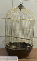 Клітка золота кругла для птахів Ф40х70 см