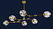 Люстра молекула Levistella 752L7731-6 GD+BK, фото 2