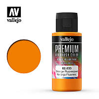 Флуоресцентний жовтогарячий. Фарба акрилполіуретанова 60 мл. VALLEJO PREMIUM COLLOR 62033