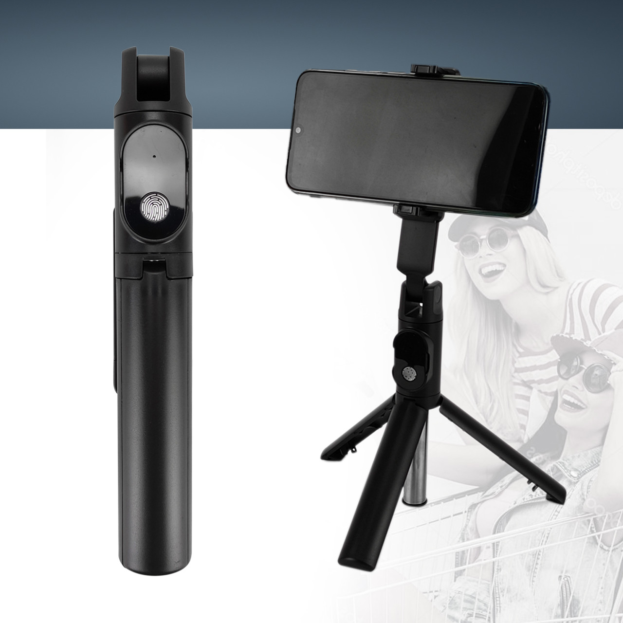 Монопод Selfie Stick Tripod For Borofone BY7 для телефону смартфона з блютуз кнопкою пультом селфи палиця