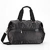 Сумка дорожня спортивная багажна тканинна з плечовим ременем містка на 31 л. розмір 46*30*23 см чорна Dolly 794, фото 6