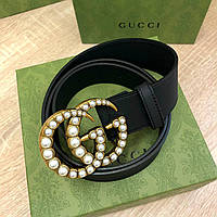 Ремень Gucci кожаный 3,8 см, премиум класса в коробке
