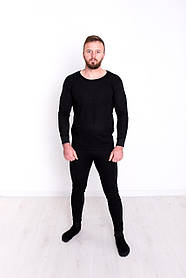 Термобілизна чоловіча молодіжна двошарова Calvin Klein термокофта та штани для чоловіків чорного кольору розмір L