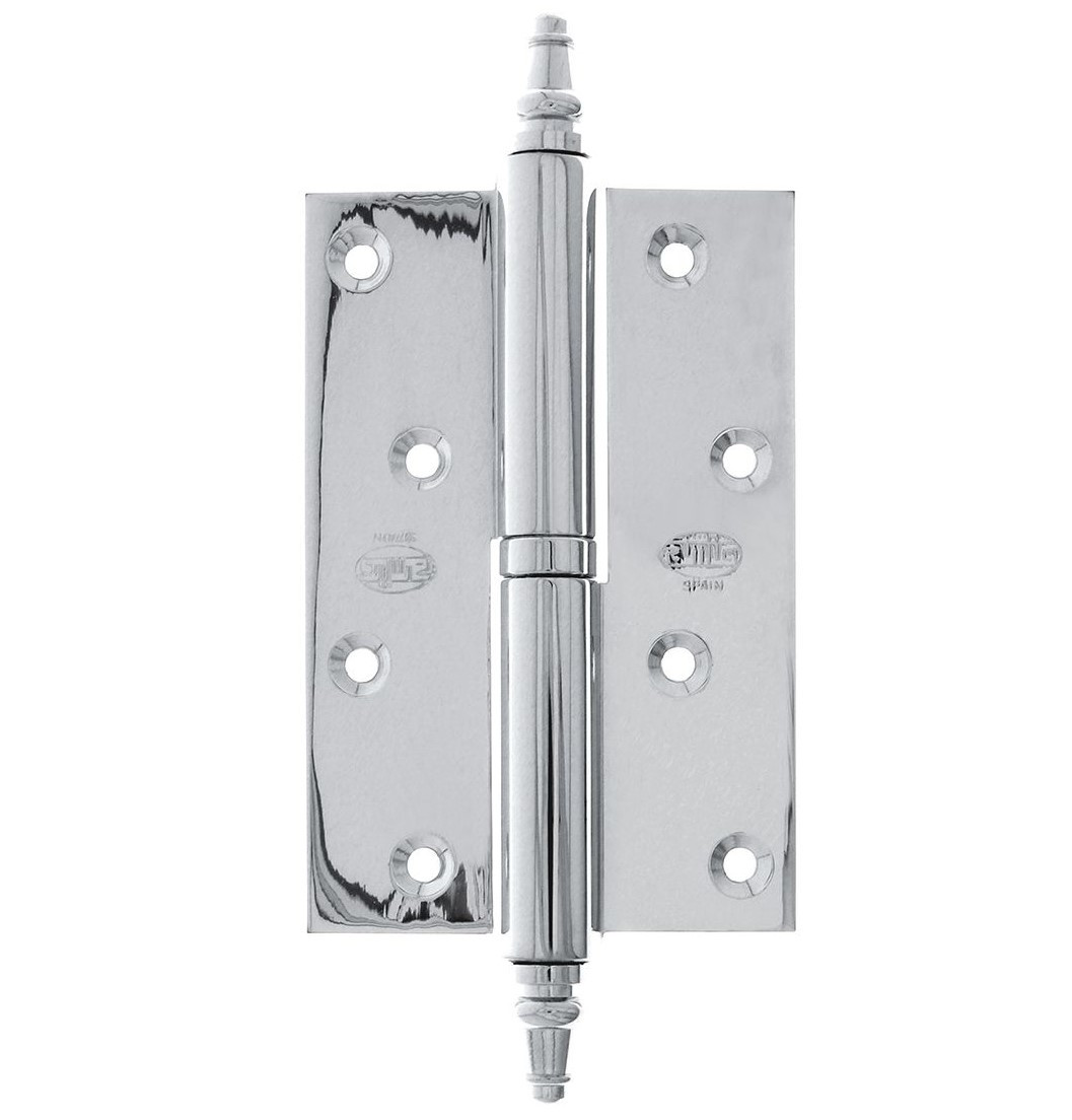 Петля дверна латунна Amig 415 120х80х4мм права хром (Іспанія)