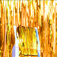 Шторка для фотозони 1х2м (золота)