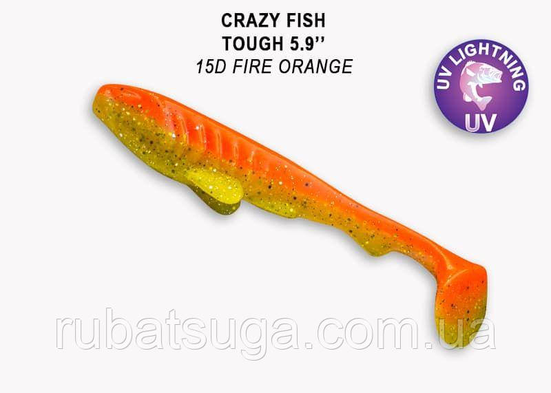 Силікон Сrazy Fish TOUGH 5"TOUGH 5" шартрес кальмар 28-125-6-6, фото 1