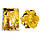 Новорічне конфетті прямокутне 2х5см 240г (золоте), фото 2