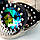 Окуляри Стимпанк Гогли Калейдоскоп зі стразами заклепками (чорні) WXZ03, фото 3