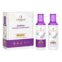 Набір шампунь і кондиціонер "Naturavis Purple Shampoo & Conditioner set"