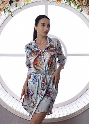 Шовкова жіноча сорочка, халат "Буенос-Айрес". TM"Silk Kiss". Buenos Aires. Натуральний 100% шовк, фото 1