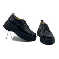 Туфлі жіночі чорного кольору на високій платформі “Style Shoes”, фото 2