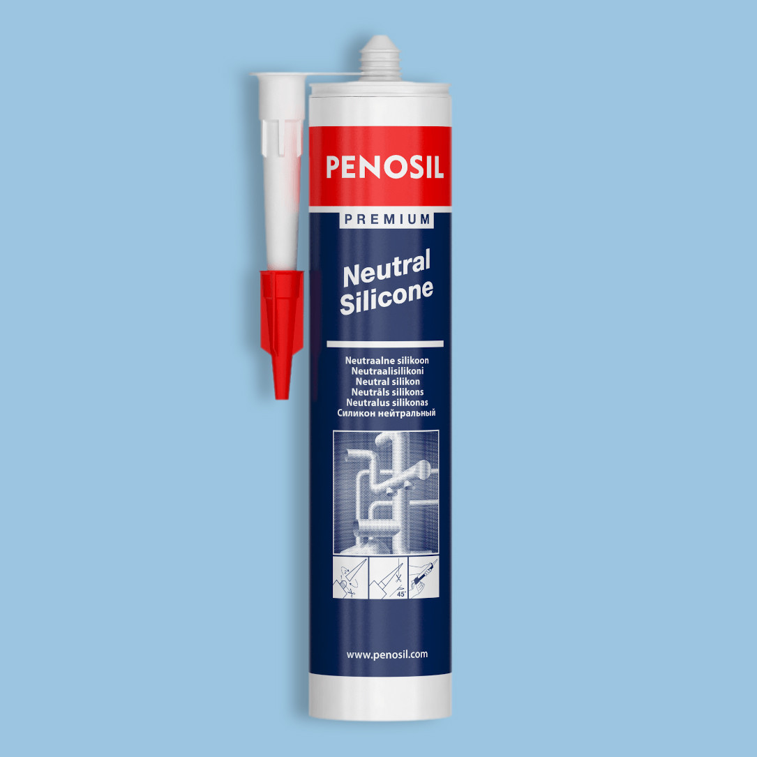 Герметик силіконовий PENOSIL нейтральний білий (310мл), фото 1