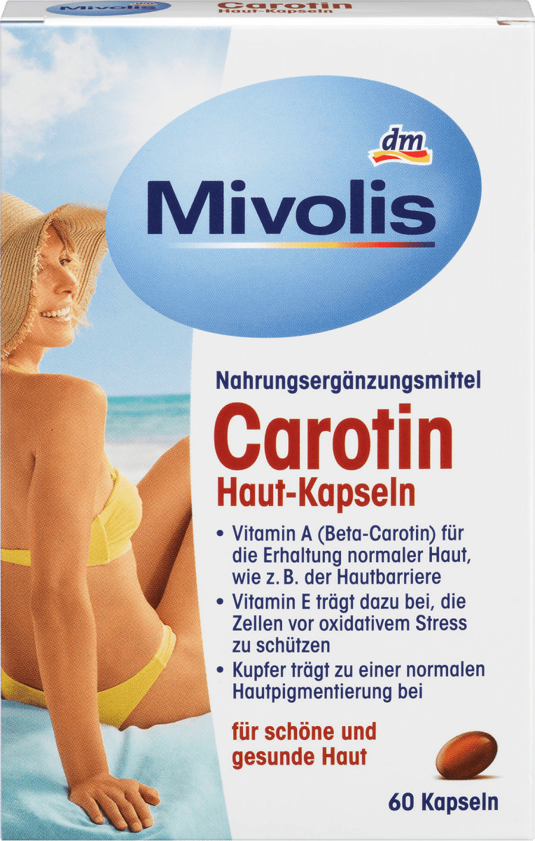 Біологічно активна добавка Mivolis Carotin, 60 шт.