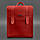 Женский городской кожаный рюкзак Blackwood (красный), фото 3