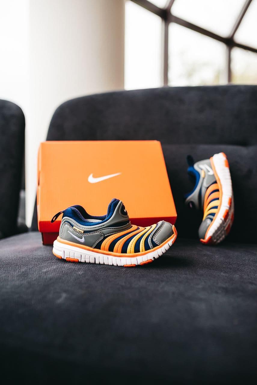 Кросівки дитячі для хлопчиків сірі Nike Dynamo Free. Взуття дитяче хлопчачий кольорова Найк Динамо Фрі, фото 1