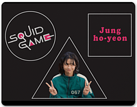 Килимок для мишки Squid Game - 067 - Jung Ho-Yeon - Kang Sae-Byeok