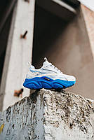 Кросівки дитячі для хлопчиків білі з синім Dior Homme. Модна дитяча взуття для хлопчиків біла Діор Хомми, фото 8