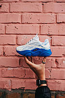 Кросівки дитячі для хлопчиків білі з синім Dior Homme. Модна дитяча взуття для хлопчиків біла Діор Хомми, фото 7