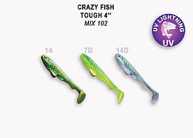 Силікон Сrazy Fish TOUGH 5"TOUGH 5" шартрес кальмар 28-125-6-6