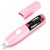Набір для заточування олівців Tenwin 8082 рожевий, электроточилка для олівців, фото 10