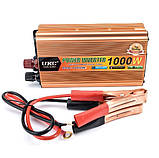 Інвертор, перетворювач напруги UKC 24-220В, 1000Вт, для дому, машини, фото 2