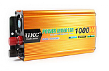 Інвертор, перетворювач напруги UKC 24-220В, 1000Вт, для дому, машини, фото 3