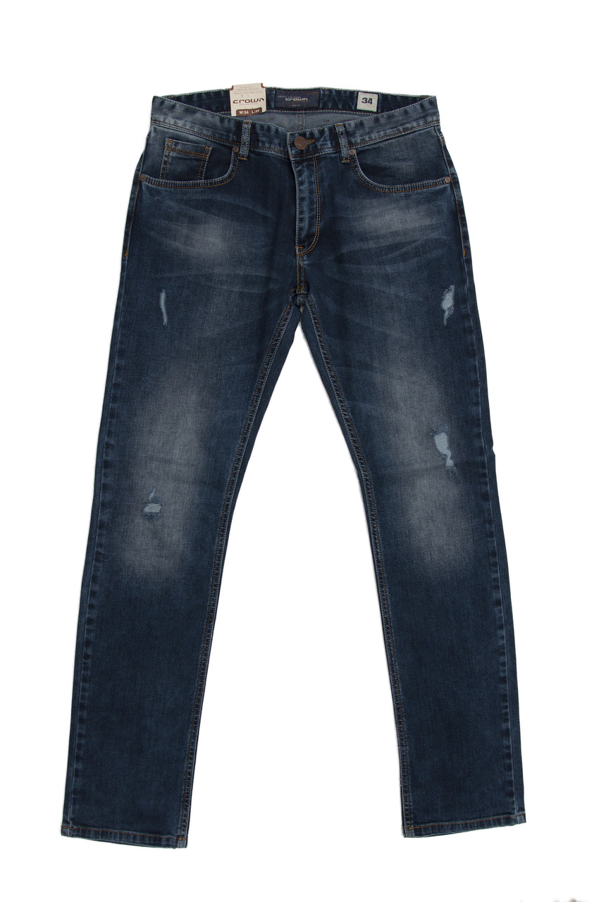 Джинси чоловічі Crown Jeans модель SD 002 (02) (2023) L34
