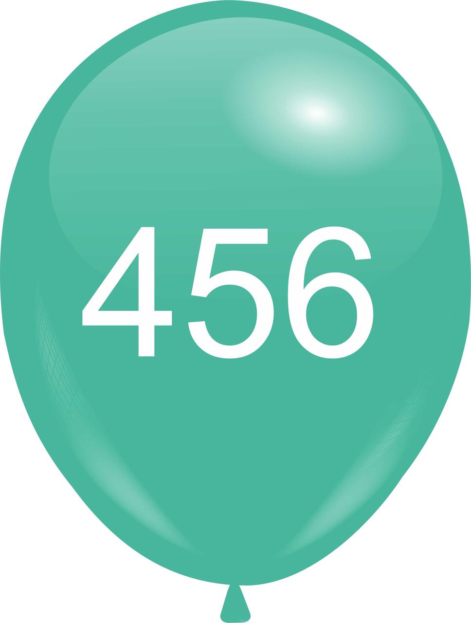 Кулі 12"/30см Бірюзові з мал. "Гра в кальмара", 1 стор. 10 шт.