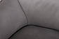 Лаунж-банкетка зі спинкою Nicolas Merida сірого кольору із шкірозамінника для вітальні модерн, фото 5