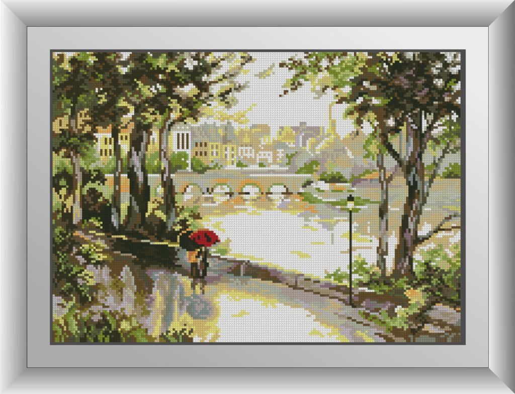 Картина мозаїка Dream Art Прогулянка в парижі (DA-30328) 32 х 45 см (Без підрамника), фото 1