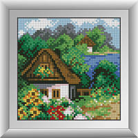 Алмазная живопись Dream Art Весенний домик (квадратные камни, полная зашивка) (DA-30488) 15 х 15 см (Без