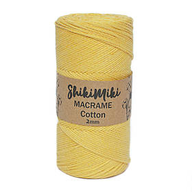 Еко Шнур Cotton Macrame, колір Гірчиця