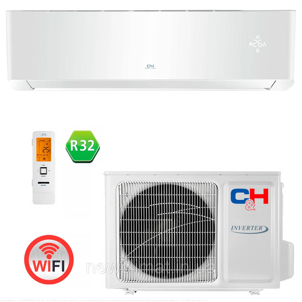 Кондиціонер Cooper&Hunter CH-S09FTXAM2S-WP двоступінчастий -30С 25 м2