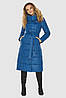 Синя жіноча куртка з манжетами модель 60015, фото 3