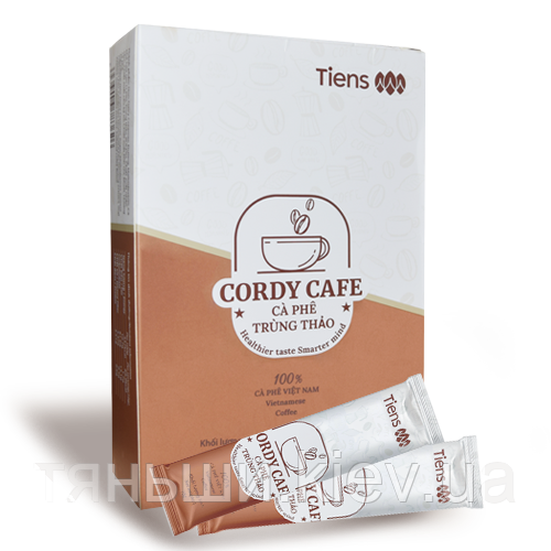Кава з кордицепс Тяньши CordyCafe Тяньши (12 пакетів) термін 14.01.2023