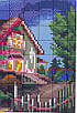 Набір для вишивання за нанесеною на канву схемою "The seaside lighthouse 3". AIDA 14CT printed 54*44 см, фото 7
