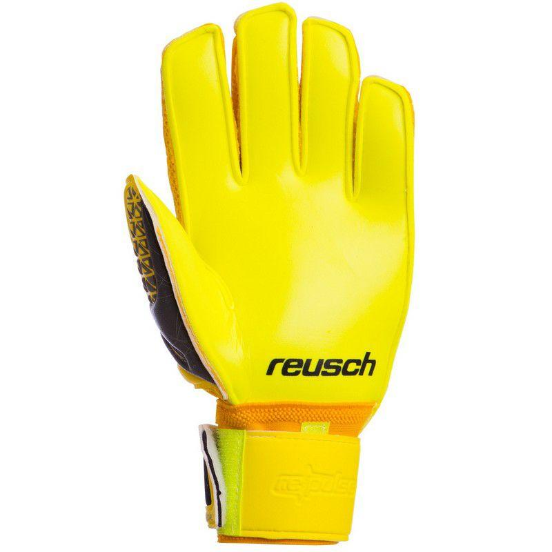 Футбольные вратарские перчатки желтые - фото 2 - id-p1501005780