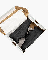 Найк Аір Форс 1 Стильні дитячі кросівки для дівчинки і хлопчика чорні. Взуття для дітей Nike Air Force 1