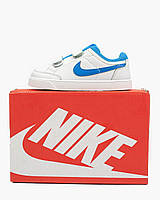 Найк Капрі Дитячі кросівки на хлопчика і дівчинку білі з синім. Взуття для дітей білі Nike Capri